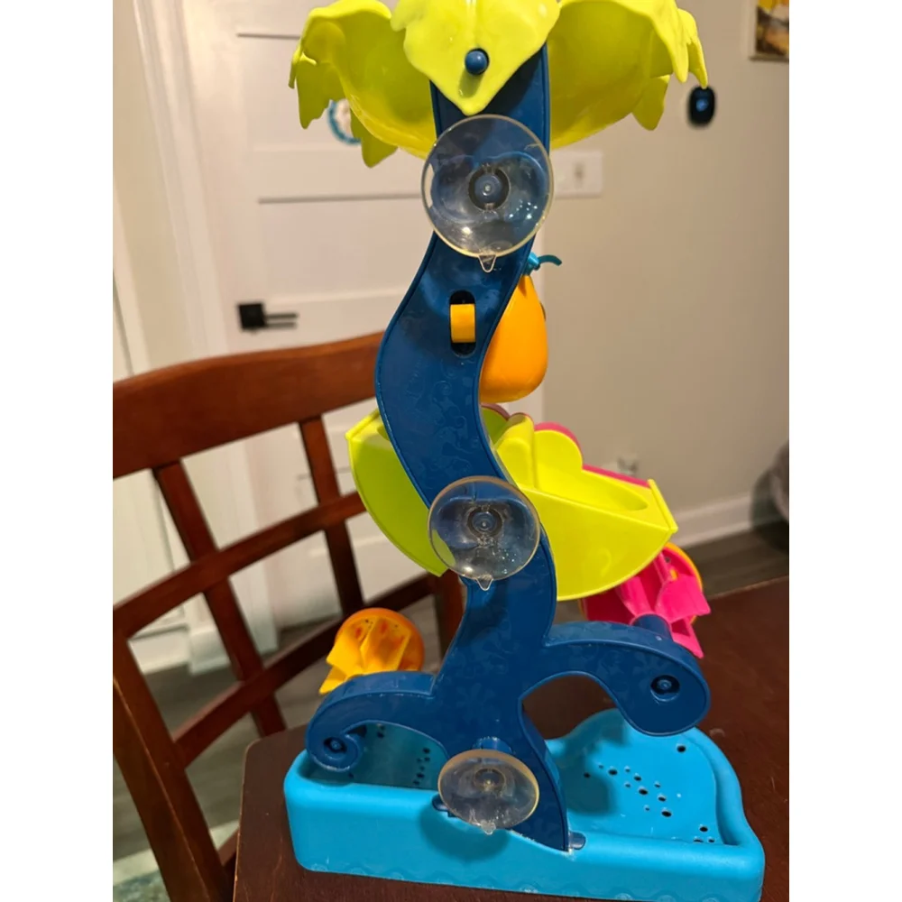 B. Toys Water Wheel Toy Tropical Waterfall with bird cup